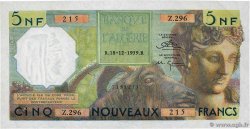 5 Nouveaux Francs ALGERIA  1959 P.118a XF+