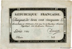 250 Livres FRANKREICH  1793 Ass.45a VZ+