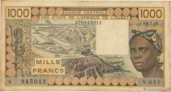 1000 Francs STATI AMERICANI AFRICANI  1985 P.107Af