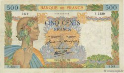 500 Francs LA PAIX FRANCIA  1941 F.32.14