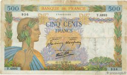 500 Francs LA PAIX FRANCIA  1942 F.32.41