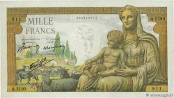 1000 Francs DÉESSE DÉMÉTER FRANCIA  1942 F.40.13