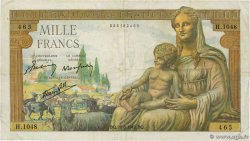 1000 Francs DÉESSE DÉMÉTER FRANCIA  1942 F.40.05