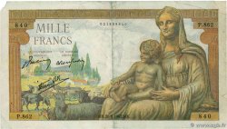 1000 Francs DÉESSE DÉMÉTER FRANCIA  1942 F.40.03