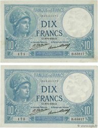 10 Francs MINERVE Lot FRANCIA  1932 F.06.16