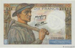 10 Francs MINEUR FRANCIA  1944 F.08.10