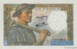 10 Francs MINEUR FRANCIA  1944 F.08.12