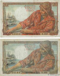 20 Francs PÊCHEUR Lot FRANCIA  1947 F.13.11