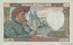 50 Francs JACQUES CŒUR FRANCIA  1942 F.19.18