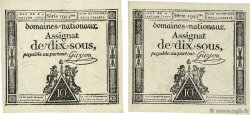 10 Sous Lot FRANCIA  1792 Ass.23a