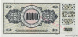 1000 Dinara Spécimen YUGOSLAVIA  1974 P.086s UNC-