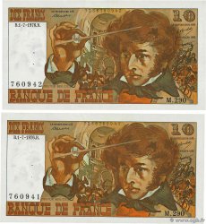 10 Francs BERLIOZ Consécutifs FRANCE  1976 F.63.19 SUP