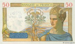 50 Francs CÉRÈS modifié FRANKREICH  1938 F.18.09 VZ