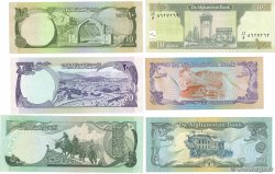 10, 20 et 50 Afghanis Lot AFGHANISTAN  1973 P.047c, P.048c, P.049a, P.056a, P.057a et P.067a pr.NEUF