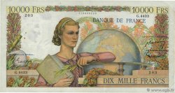 10000 Francs GÉNIE FRANÇAIS FRANCIA  1953 F.50.64