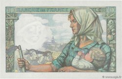 10 Francs MINEUR FRANCE  1942 F.08.05 UNC-