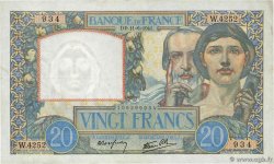 20 Francs TRAVAIL ET SCIENCE FRANCIA  1941 F.12.15 MBC+