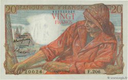 20 Francs PÊCHEUR FRANCE  1949 F.13.14 UNC-