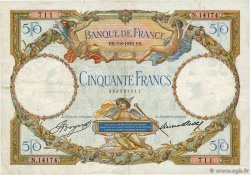 50 Francs LUC OLIVIER MERSON type modifié FRANCIA  1933 F.16.04 q.BB