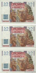 50 Francs LE VERRIER Consécutifs FRANCE  1947 F.20.09 TTB+