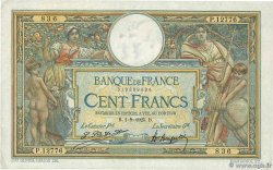 100 Francs LUC OLIVIER MERSON grands cartouches FRANCIA  1925 F.24.03 BB