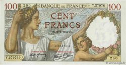 100 Francs SULLY FRANCE  1942 F.26.65 pr.NEUF