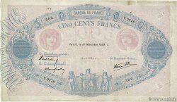 500 Francs BLEU ET ROSE modifié FRANCIA  1939 F.31.48 BC