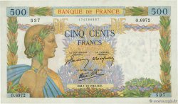 500 Francs LA PAIX FRANCE  1942 F.32.41 pr.SPL