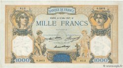 1000 Francs CÉRÈS ET MERCURE FRANCE  1937 F.37.10 XF