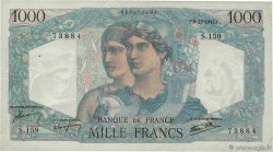 1000 Francs MINERVE ET HERCULE FRANCE  1945 F.41.09