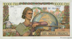 10000 Francs GÉNIE FRANÇAIS FRANCIA  1955 F.50.76 MBC+