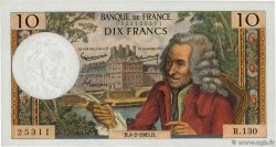 10 Francs VOLTAIRE FRANKREICH  1965 F.62.13 fST+