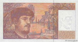 20 Francs DEBUSSY à fil de sécurité FRANKREICH  1993 F.66bis.05 fST+