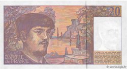 20 Francs DEBUSSY à fil de sécurité FRANKREICH  1990 F.66bis.01 fST+