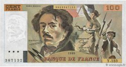 100 Francs DELACROIX modifié FRANCE  1989 F.69.13a UNC