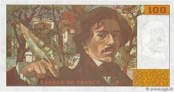 100 Francs DELACROIX imprimé en continu FRANCE  1990 F.69bis.01a UNC