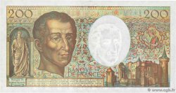 200 Francs MONTESQUIEU alphabet 101 FRANCE  1992 F.70bis.01 pr.NEUF