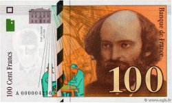 100 Francs CÉZANNE Petit numéro FRANKREICH  1997 F.74.01A ST