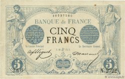 5 Francs NOIR FRANCIA  1873 F.01.19 q.BB