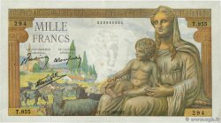 1000 Francs DÉESSE DÉMÉTER FRANKREICH  1942 F.40.04