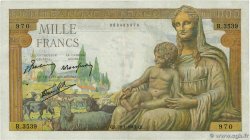 1000 Francs DÉESSE DÉMÉTER FRANCIA  1943 F.40.17