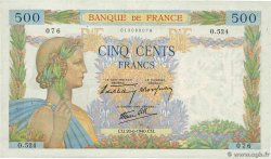 500 Francs LA PAIX FRANKREICH  1940 F.32.03