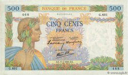 500 Francs LA PAIX FRANCIA  1940 F.32.04 MBC