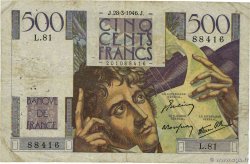 500 Francs CHATEAUBRIAND FRANKREICH  1946 F.34.05 SGE