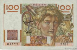 100 Francs JEUNE PAYSAN FRANCE  1954 F.28.41 TTB