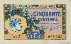 50 Centimes FRANCE Regionalismus und verschiedenen Paris 1920 JP.097.31