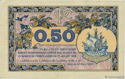 50 Centimes FRANCE Regionalismus und verschiedenen Paris 1920 JP.097.31 VZ