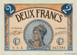 2 Francs FRANCE regionalism and various Paris 1920 JP.097.28 VF+
