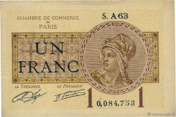 1 Franc FRANCE regionalism and various Paris 1920 JP.097.23