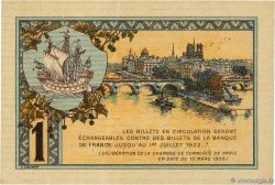 1 Franc FRANCE regionalism and various Paris 1920 JP.097.36 XF